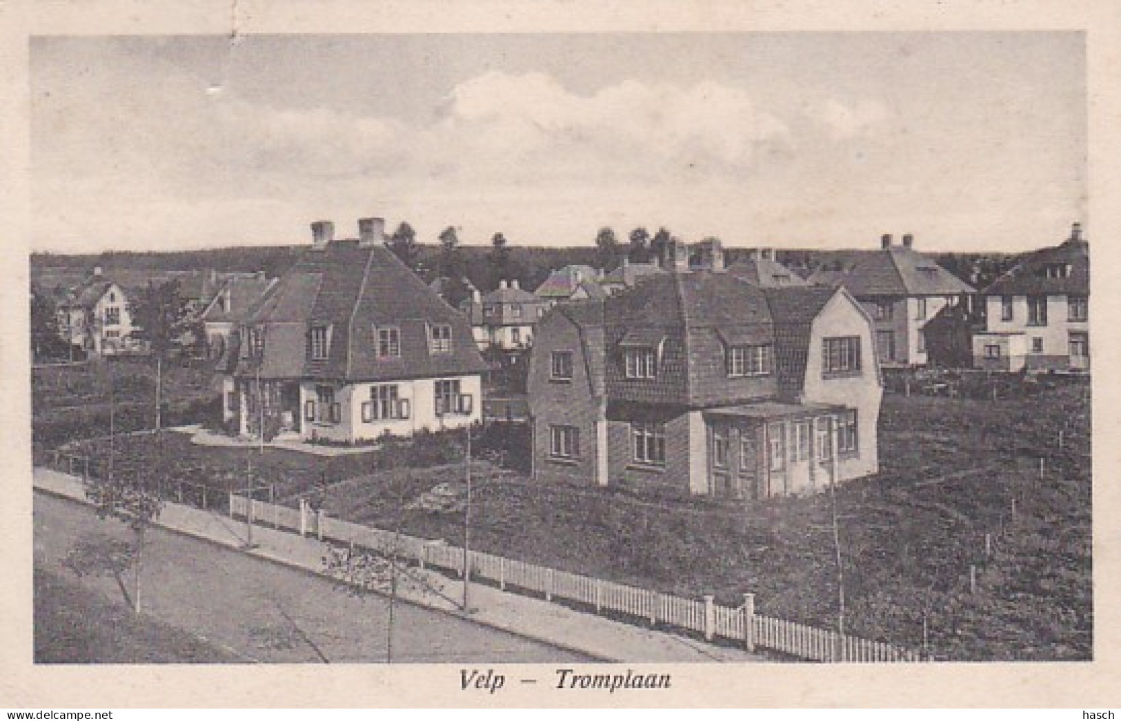 4843603Velp, Tromplaan. 1927. (linksboven Een Scheurtje) - Velp / Rozendaal