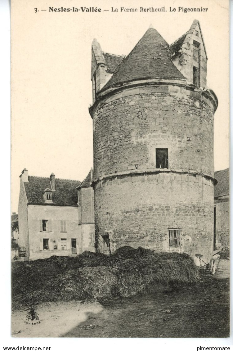 NESLES LA VALLEE LA FERME BERTHEUIL LE PIGEONNIER 1915 - Nesles-la-Vallée