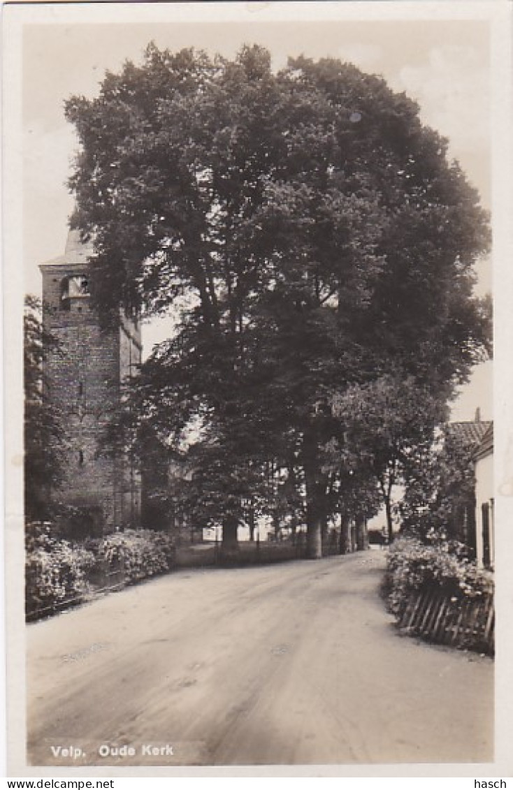 4843658Velp, Oude Kerk. (FOTOKAART)(linkerkant Een Klein Scheurtje Zie Achterkant) - Velp / Rozendaal