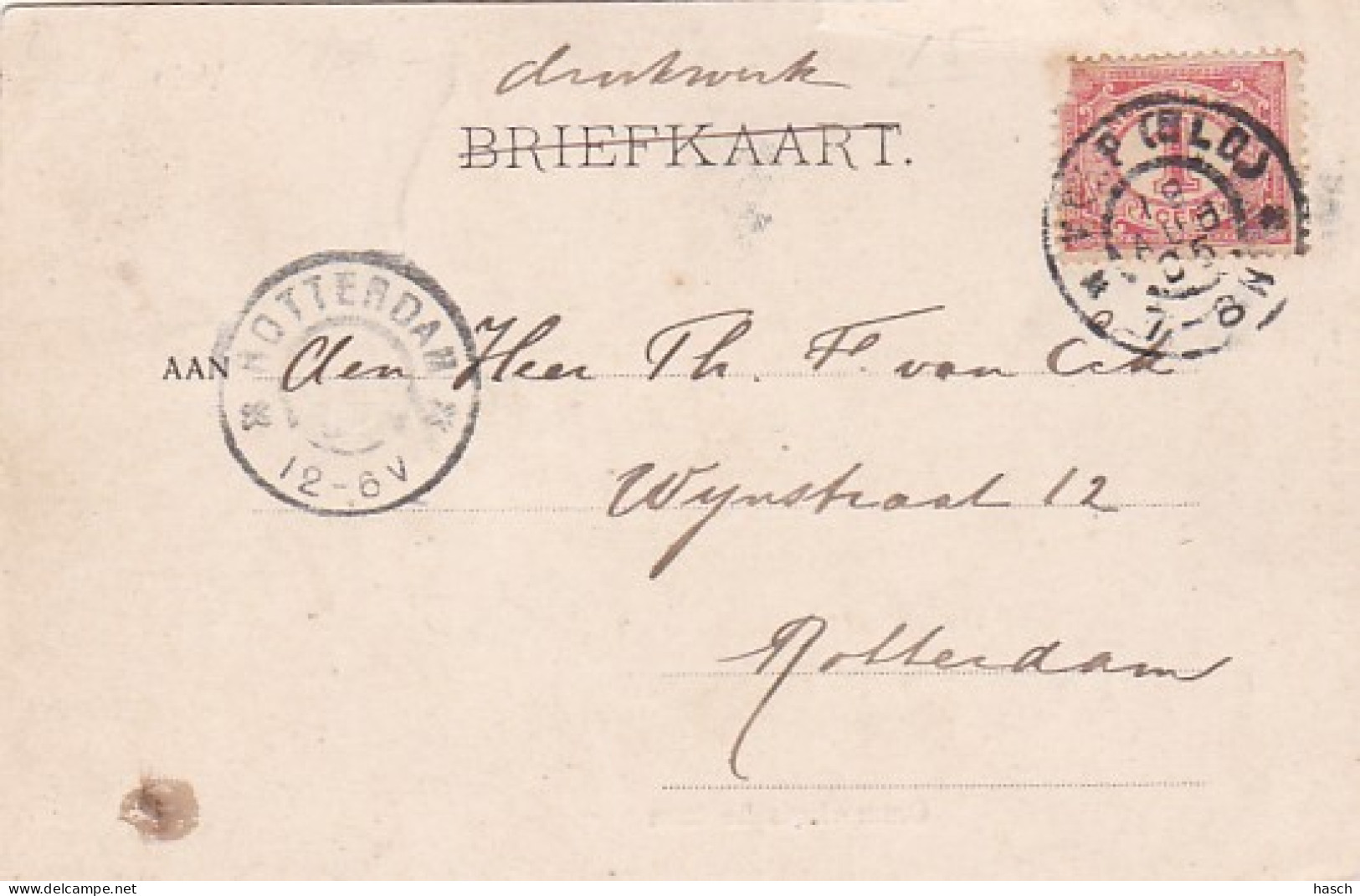 4843661Velp. Ommerhofsche Laan. (poststempel 1905)(zie Linksboven Een Scheurtje) - Velp / Rozendaal