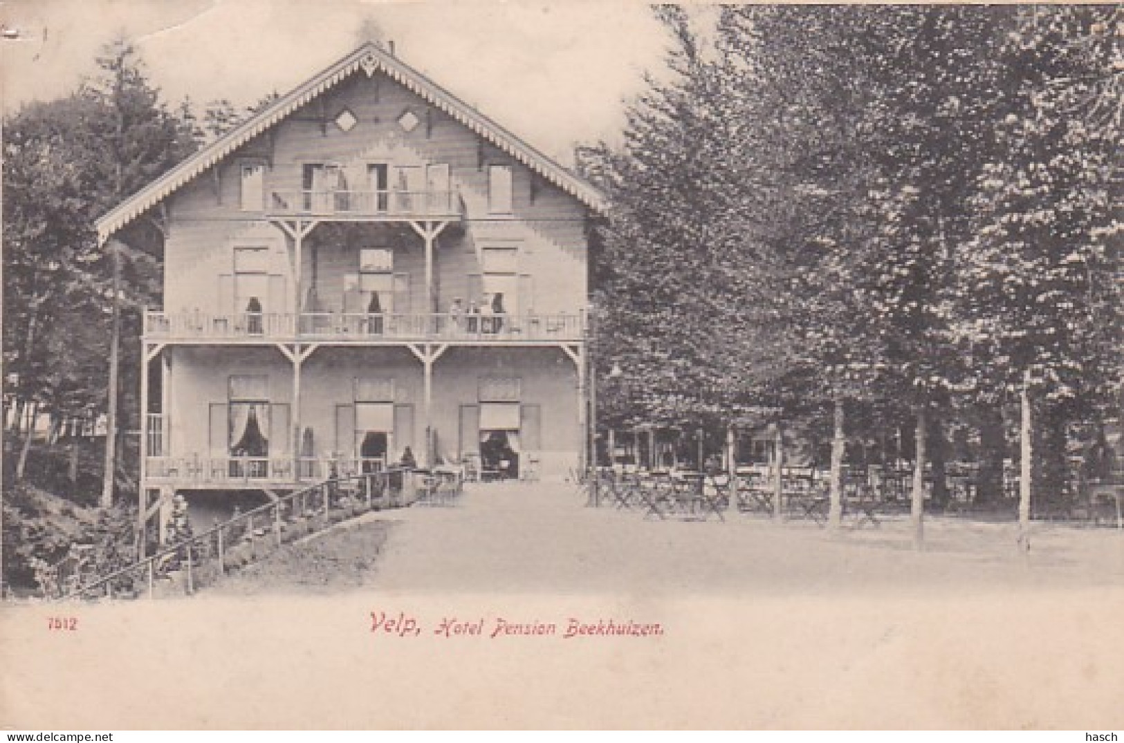 4843706Velp, Hotel Pension Beekhuizen Rond 1900. (2 Punaisegaatjes) - Velp / Rozendaal