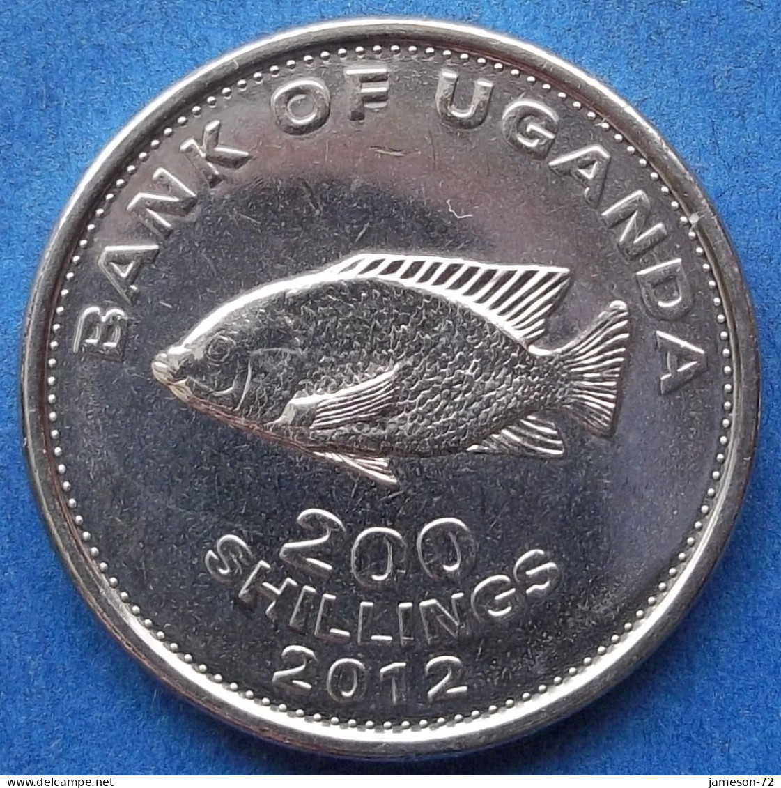 UGANDA - 200 Shillings 2012 "Cichlid Fish" KM# 68a Republic (1962) - Edelweiss Coins - Oeganda