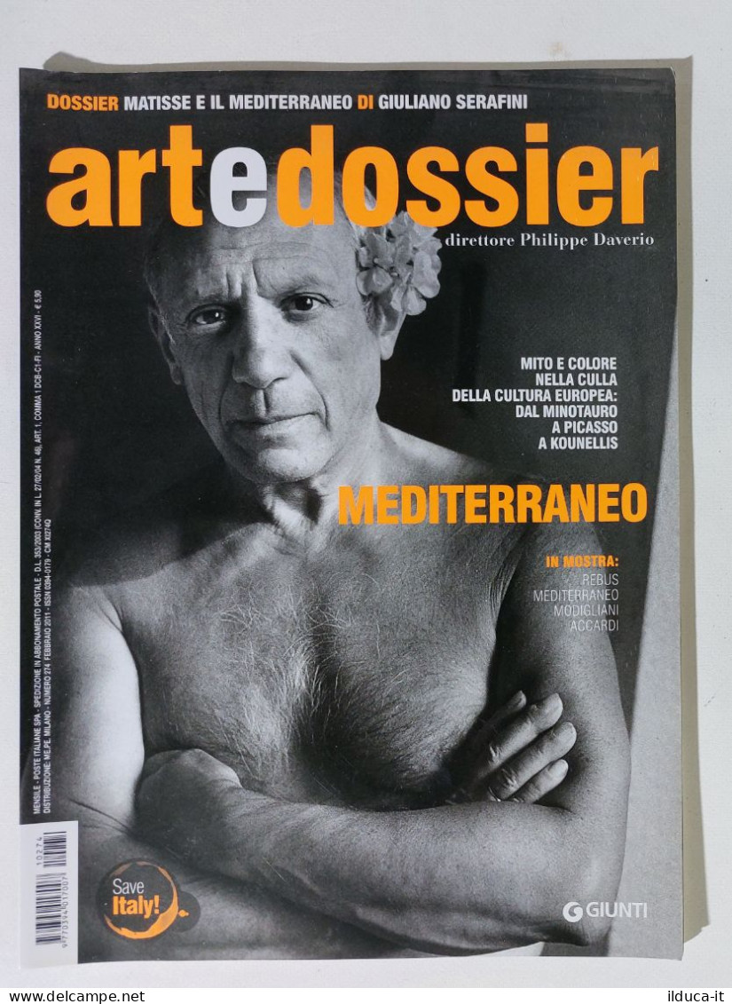 49241 ART E Dossier 2011 N. 274 - Picasso / Modigliani / Matisse - Arte, Design, Decorazione