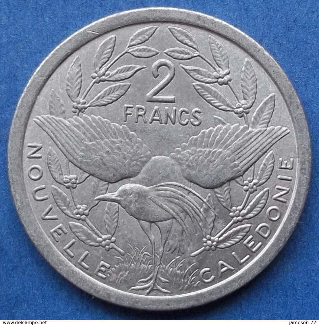 NEW CALEDONIA - 2 Francs 1977 KM# 14 French Overseas Territory - Edelweiss Coins - Nuova Caledonia