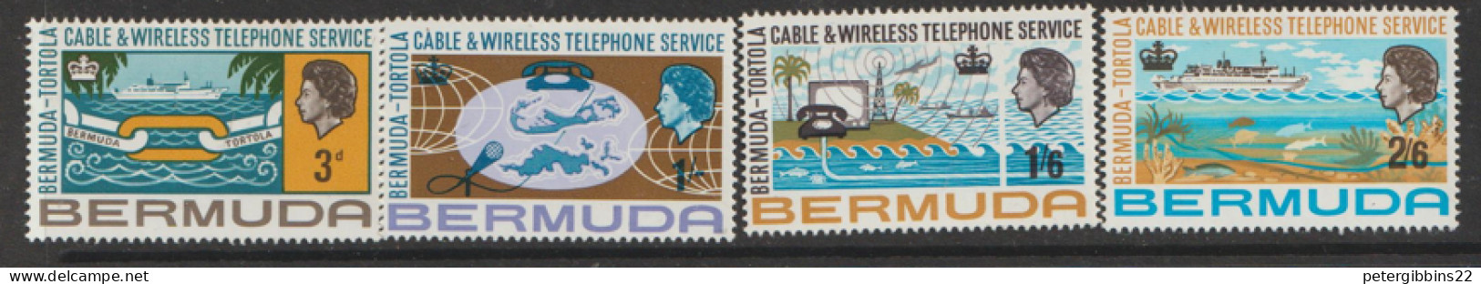 Bermuda 1967 SG  208-11  Cable And Wireless   Lightly Mounted Mint - Bermuda