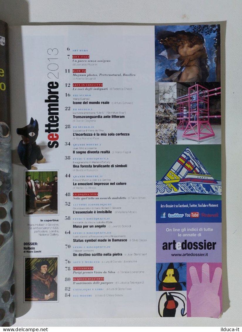 49251 ART E Dossier 2013 N. 302 - Holbein / Turchia / Mirò / Vetri Islamici - Arte, Diseño Y Decoración