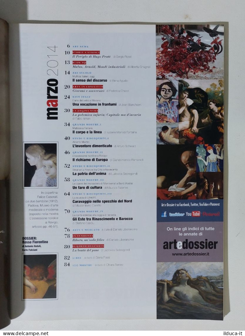 49255 ART E Dossier 2014 N. 308 - Rosso Fiorentino / Mythos Italien / Este - Kunst, Design