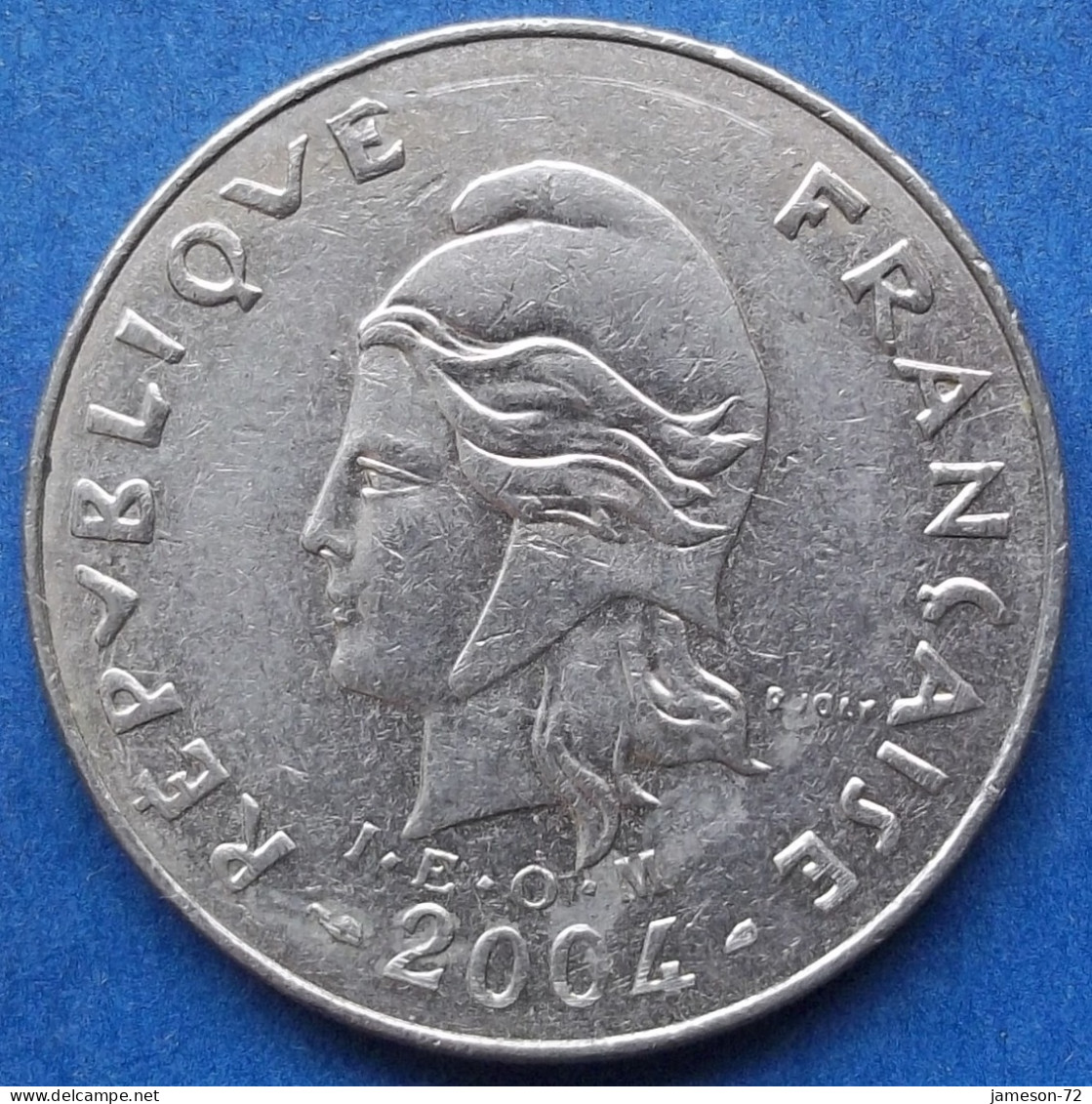 NEW CALEDONIA - 20 Francs 2004 "Three Ox" KM# 12 French Associated State (1998) - Edelweiss Coins - Nieuw-Caledonië