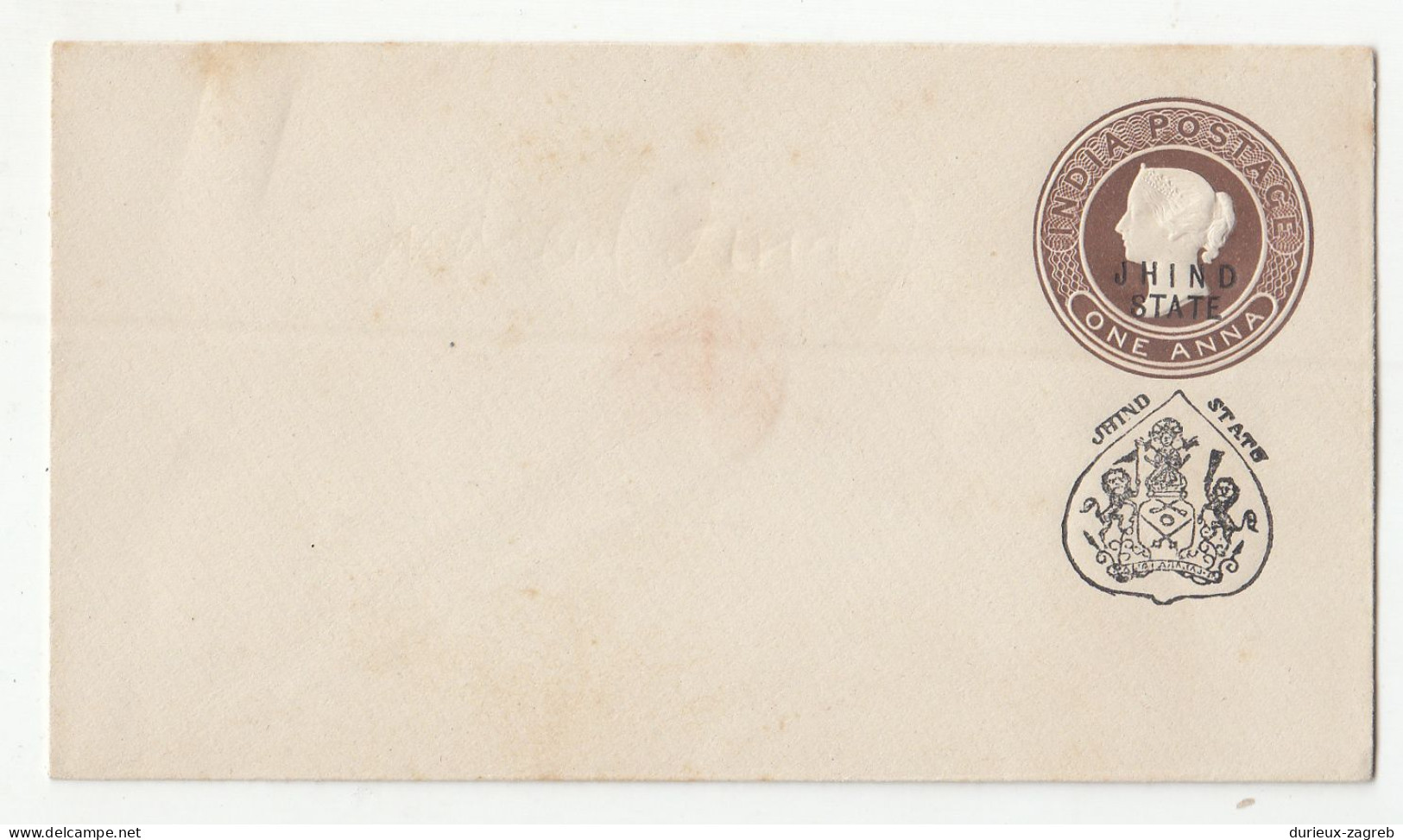 India Jhind State 2 Old QV Postal Stationery Small Letter Covers Not Posted B231120 - Andere & Zonder Classificatie