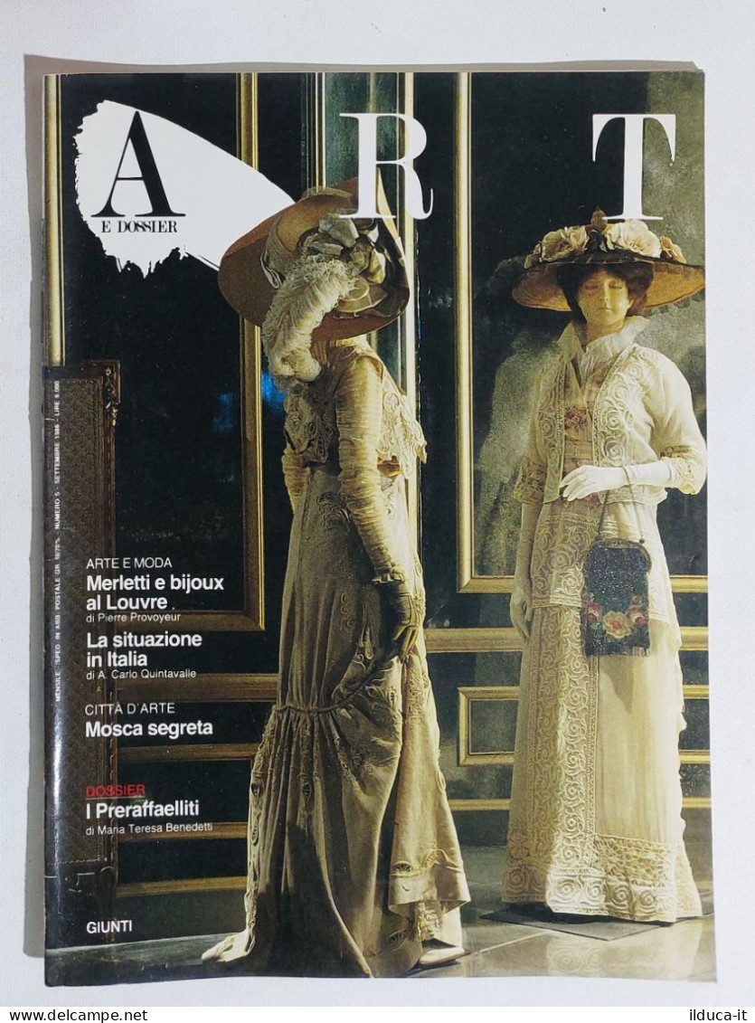 49284 ART E Dossier 1986 N. 5 - Mosca / Merletti E Bijoux Al Louvre - Art, Design, Décoration