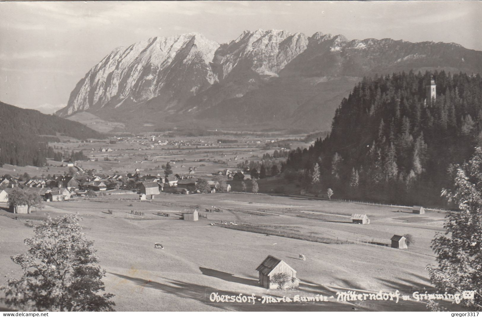 D8908) OBERSDORF Maria Kumitz - MITERNDORF M. Grimming - S/W AK Alt - Bad Mitterndorf