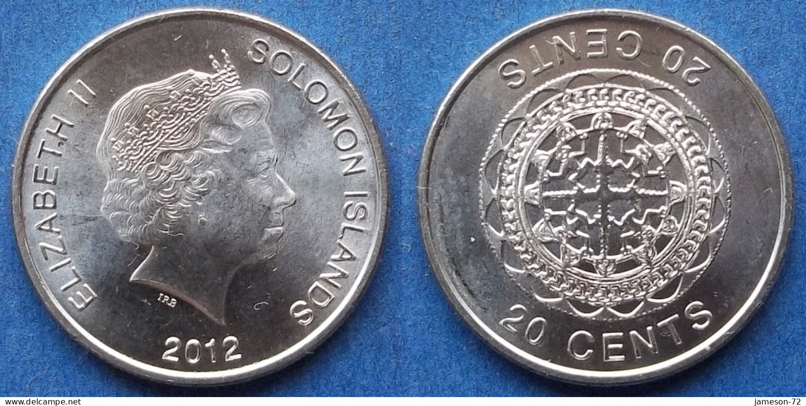 SOLOMON ISLANDS - 20 Censt 2012 "Malaita Pendant" KM# 236 Commonwealth Nation, Elizabeth II - Edelweiss Coins - Islas Salomón
