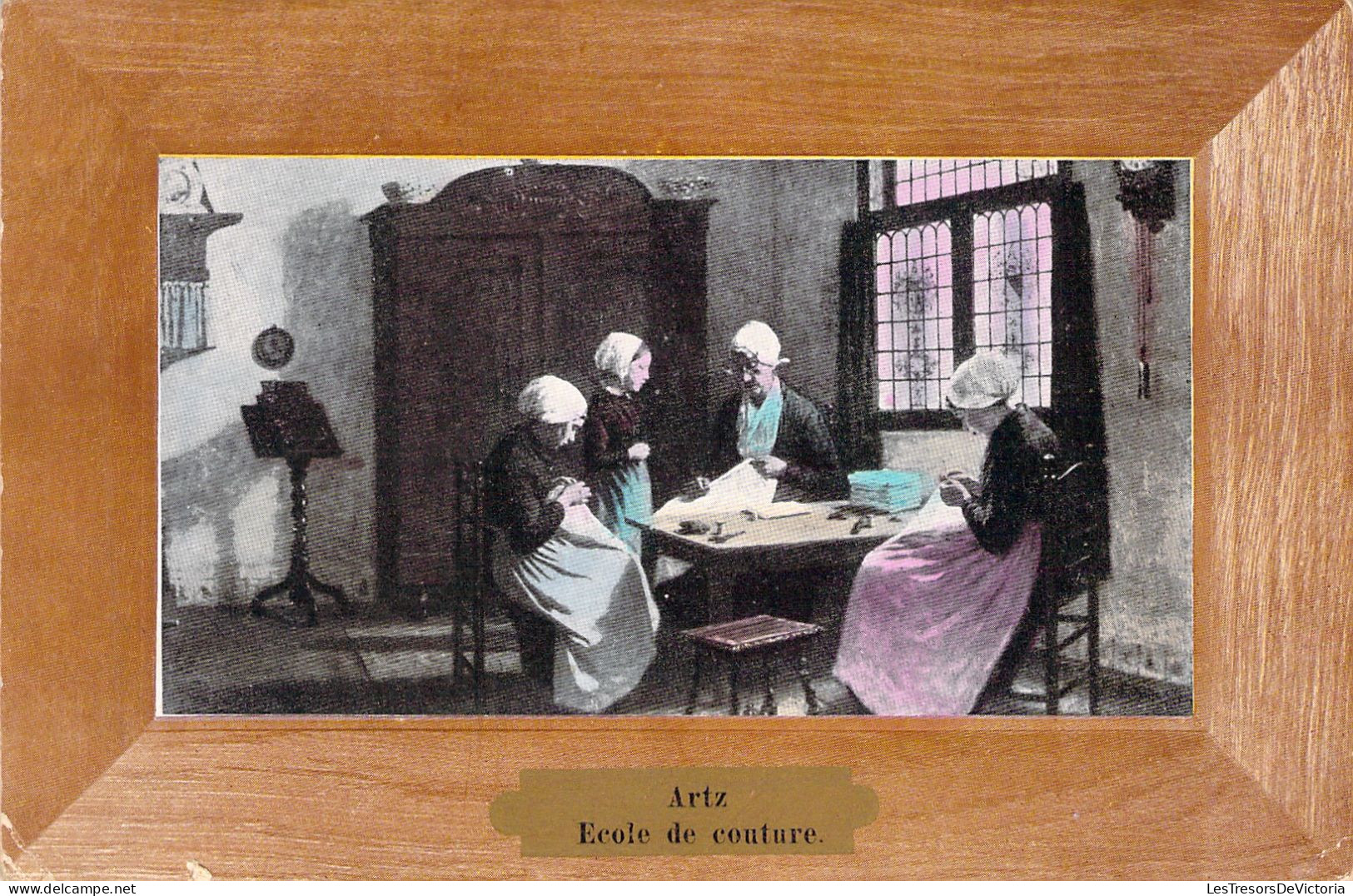 ECOLE - Artz - école De Couture - Carte Postale Ancienne - Schools