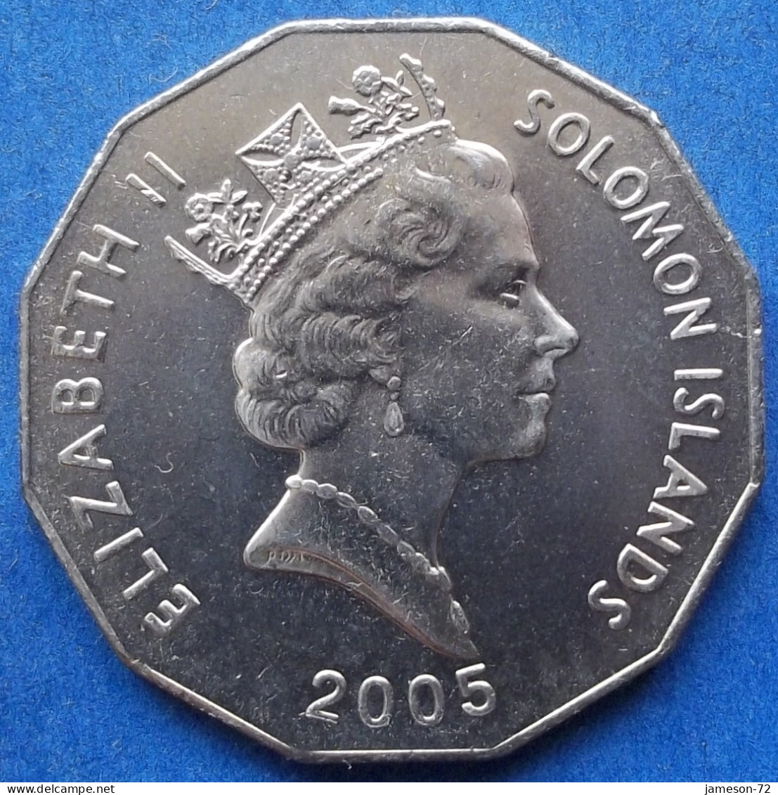 SOLOMON ISLANDS - 50 Censt 2005 "Arms" KM# 29 Commonwealth Nation, Elizabeth II - Edelweiss Coins - Solomon Islands