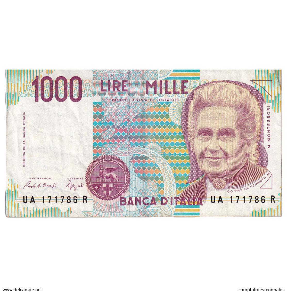 Billet, Italie, 1000 Lire, 1990-1993, KM:114a, TTB - 1000 Liras