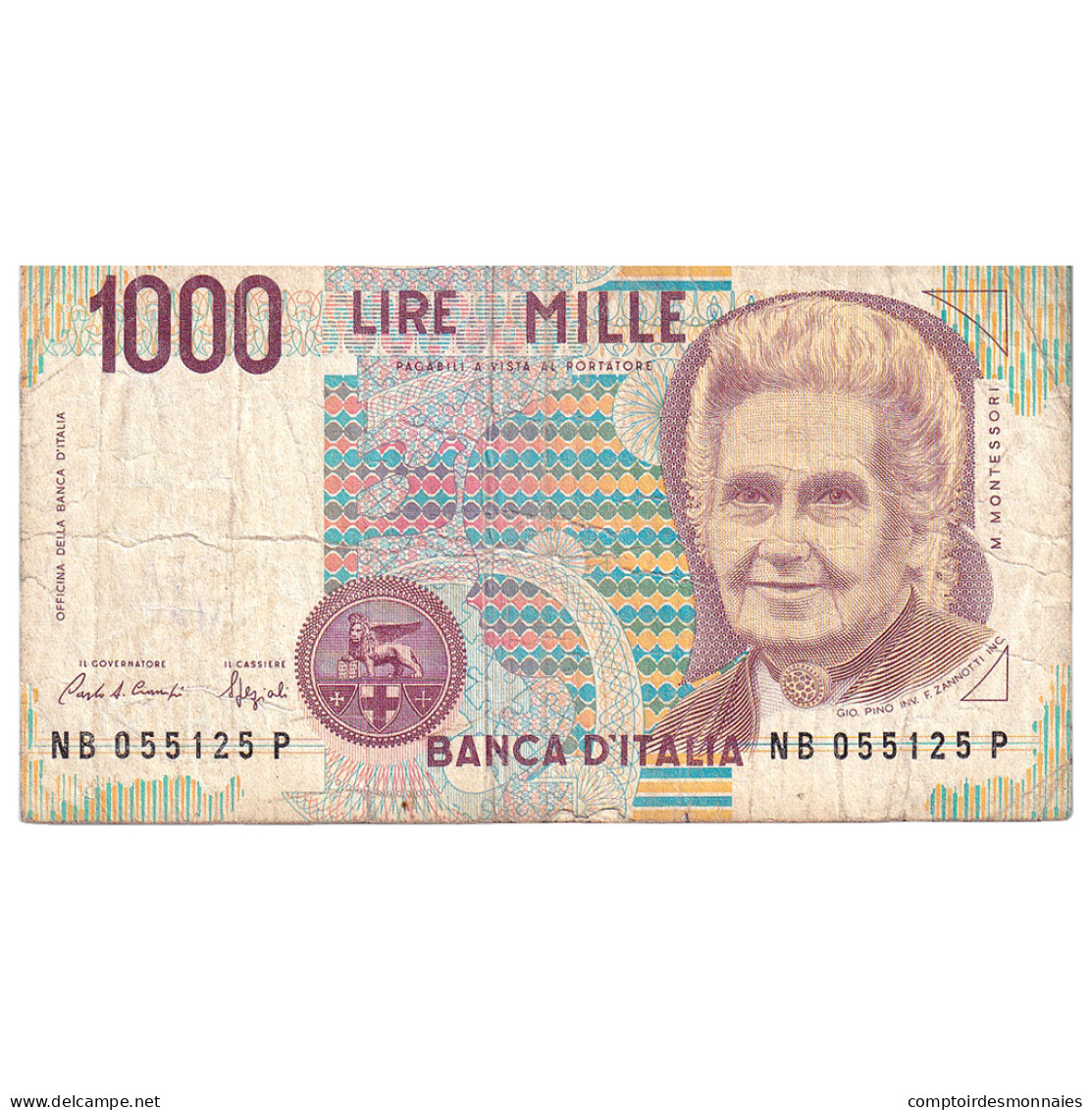 Billet, Italie, 1000 Lire, 1990-1993, KM:114a, B+ - 1000 Liras