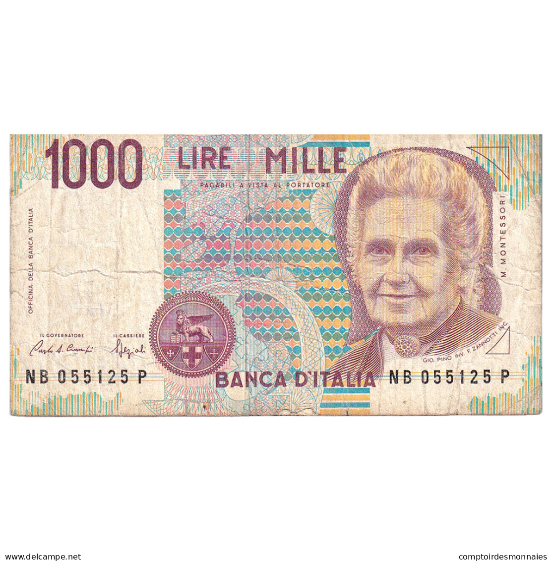 Billet, Italie, 1000 Lire, 1990-1993, KM:114a, B+ - 1000 Lire