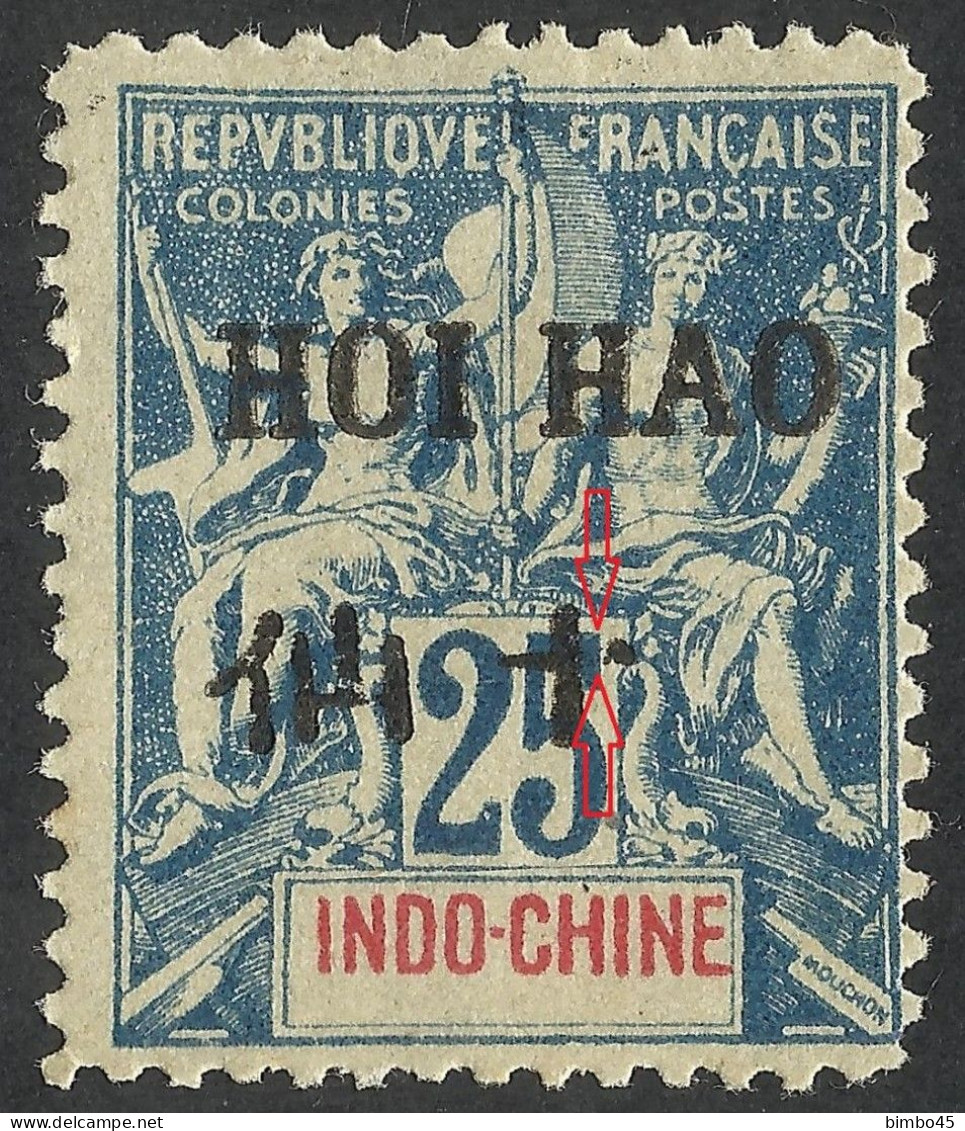 ERROR / VARIETY --INDO-CHINE FRANCAISE -FRANCE --OVERPRINT HOI HAO--1902--MNH - Forgery , Faux Fournier - Ongebruikt