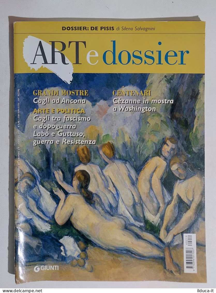 49320 ART E Dossier 2006 N. 219 - De Pisis / Cagli / Cezanne - Art, Design, Décoration