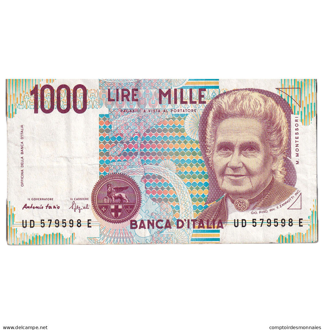 Billet, Italie, 1000 Lire, Undated (1994), KM:114b, TTB - 1000 Lire