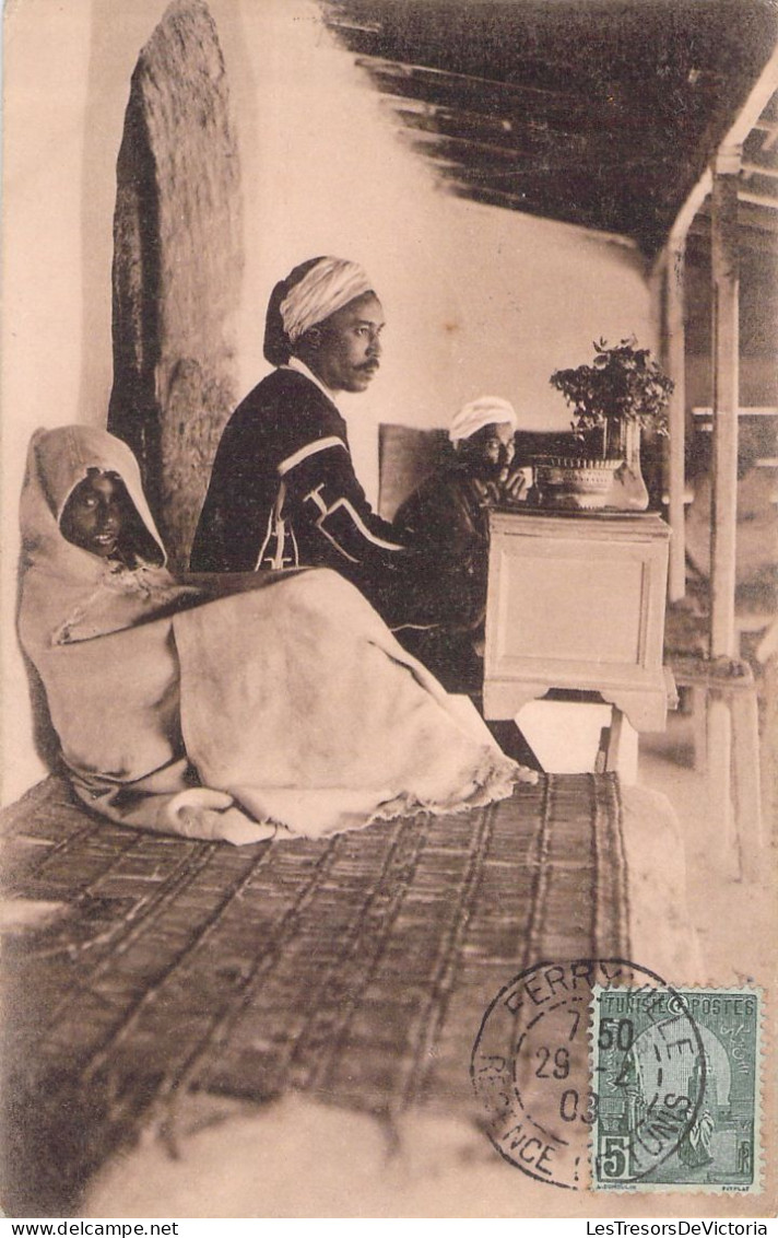 TUNISIE - Carte Circulée En 1908 - Café Maure - Carte Postale Ancienne - Tunesië