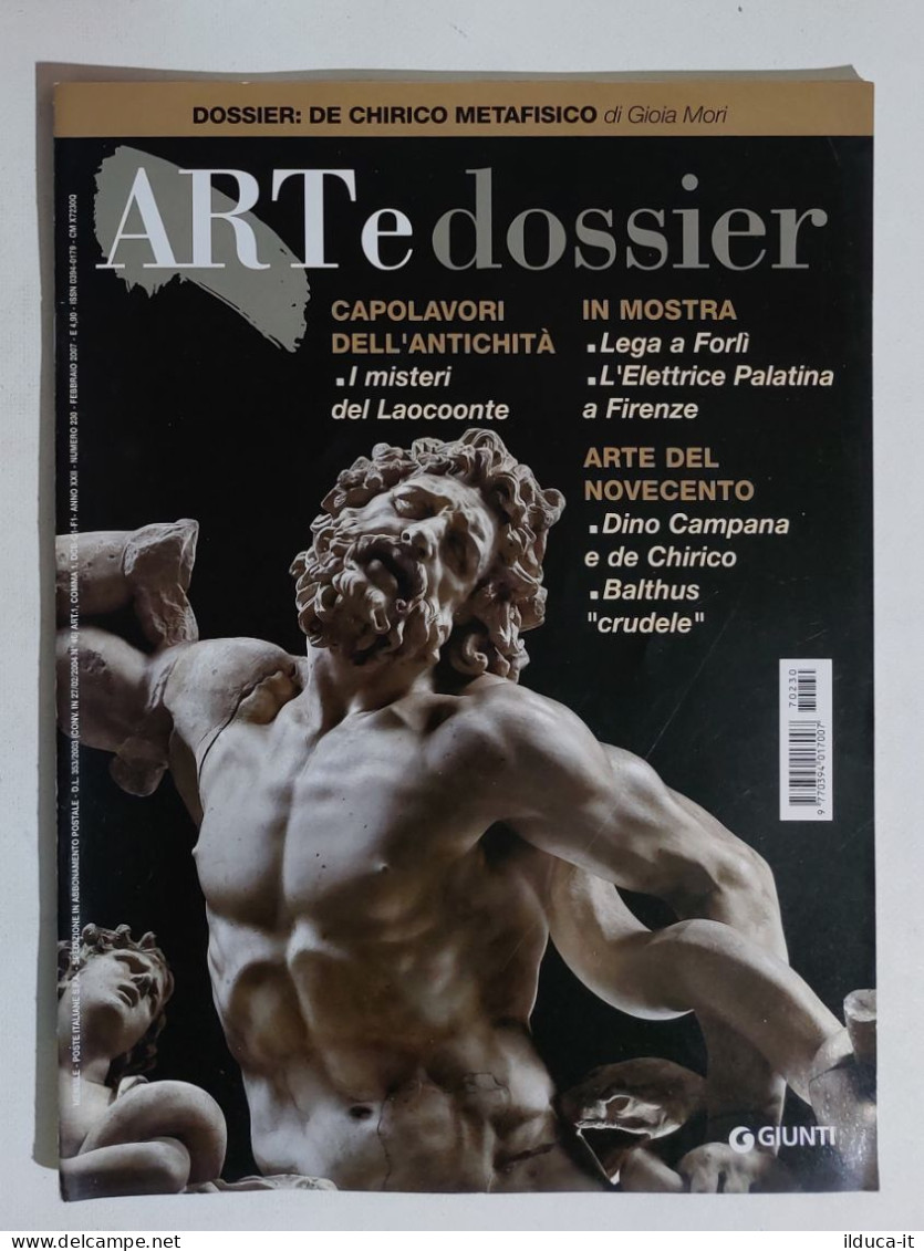 53959 ART E Dossier 2007 N. 230 - De Chirico / Misteri Di Laocoonte - Art, Design, Décoration