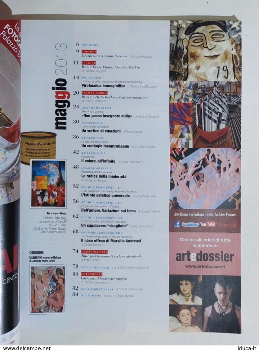 53966 ART E Dossier 2013 N. 299 - Cubismo / La Fine Della Forma / Orfismo - Art, Design, Décoration