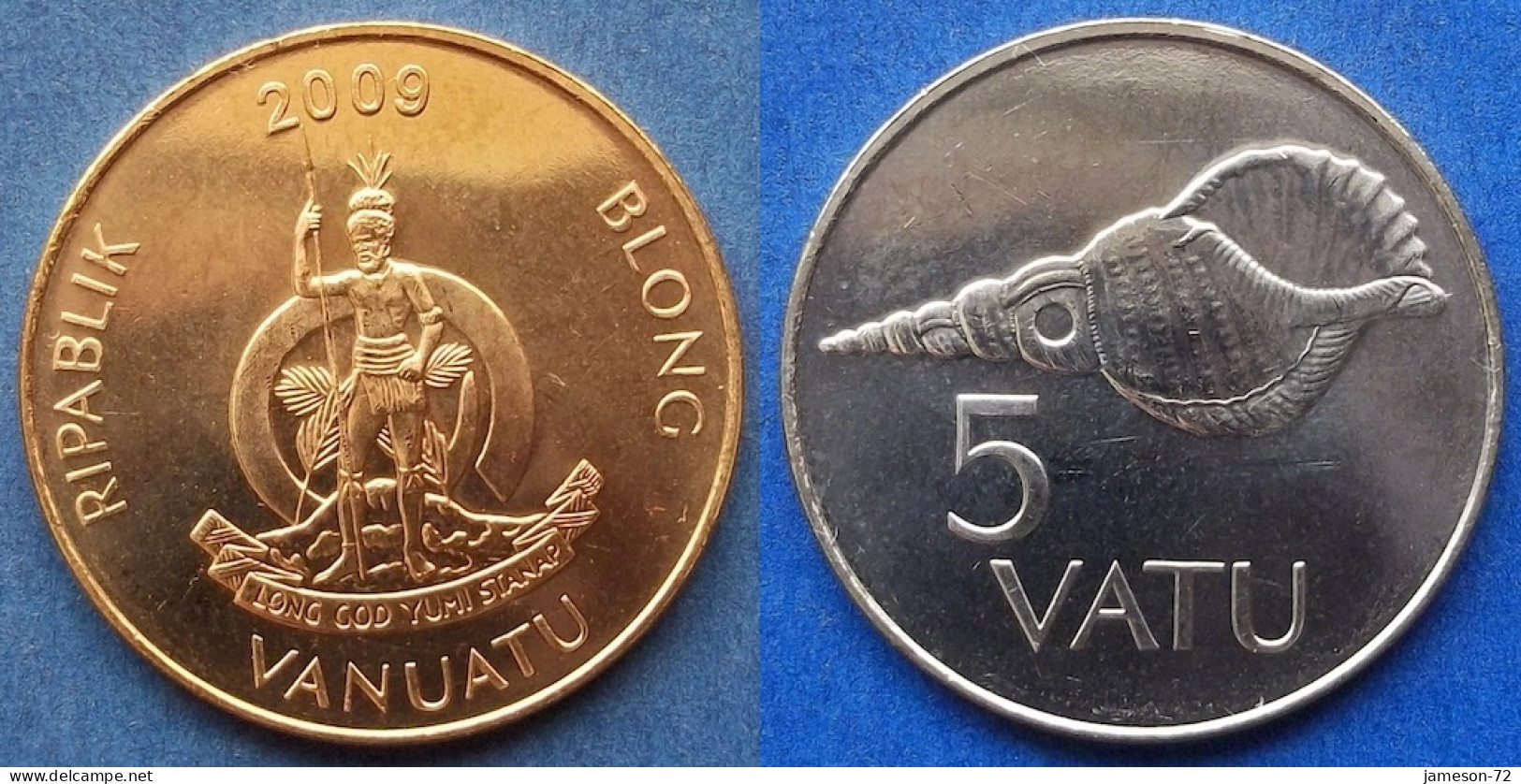 VANUATU - 5 Vatu 1999 "Shell" KM# 5 Independent Republic (1980) - Edelweiss Coins - Vanuatu