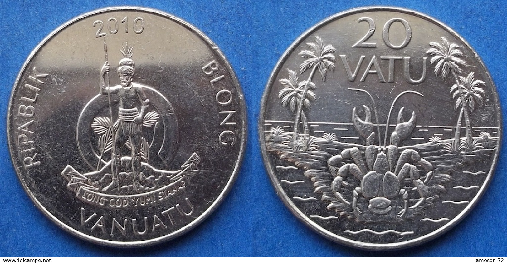 VANUATU - 20 Vatu 2010 "Crab" KM# 7 Independent Republic (1980) - Edelweiss Coins - Vanuatu