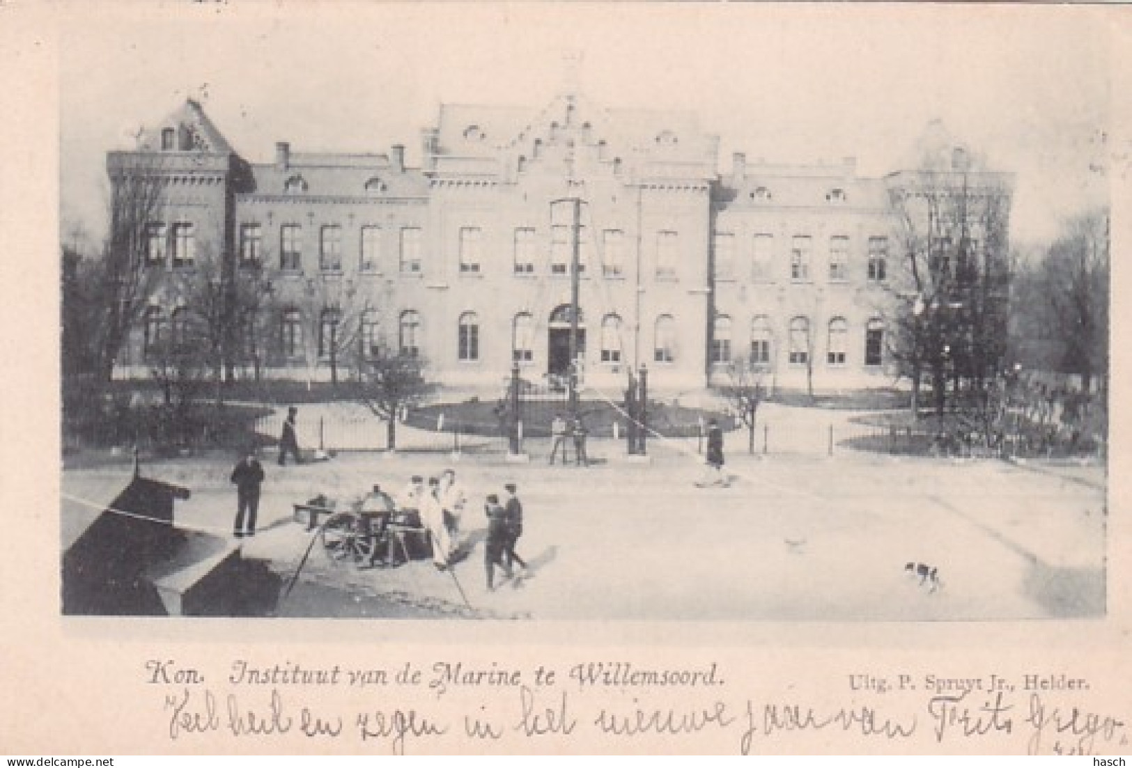 48376Den Helder, Kon Instituut Van De Marine Te Willemsoord. (poststempel 1899) - Den Helder