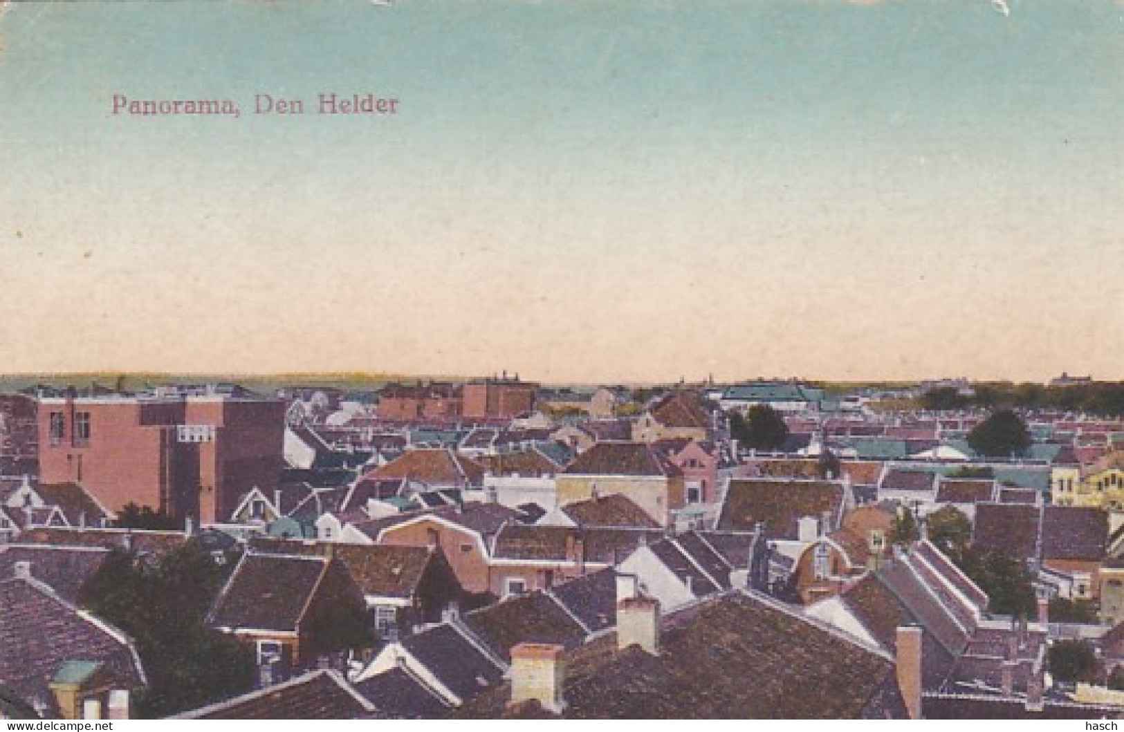 483748Den Helder, Panorama. (zie Achterkant) - Den Helder