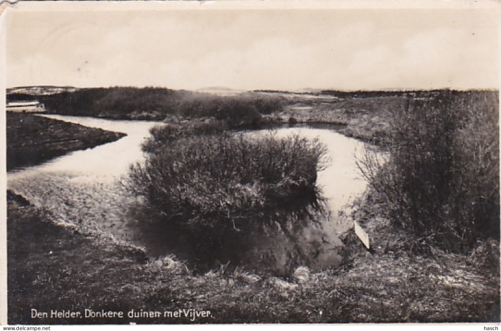 483760Den Helder, Donkere Duinen Met Vijver.1930.(zie Hoeken En Randen) - Den Helder