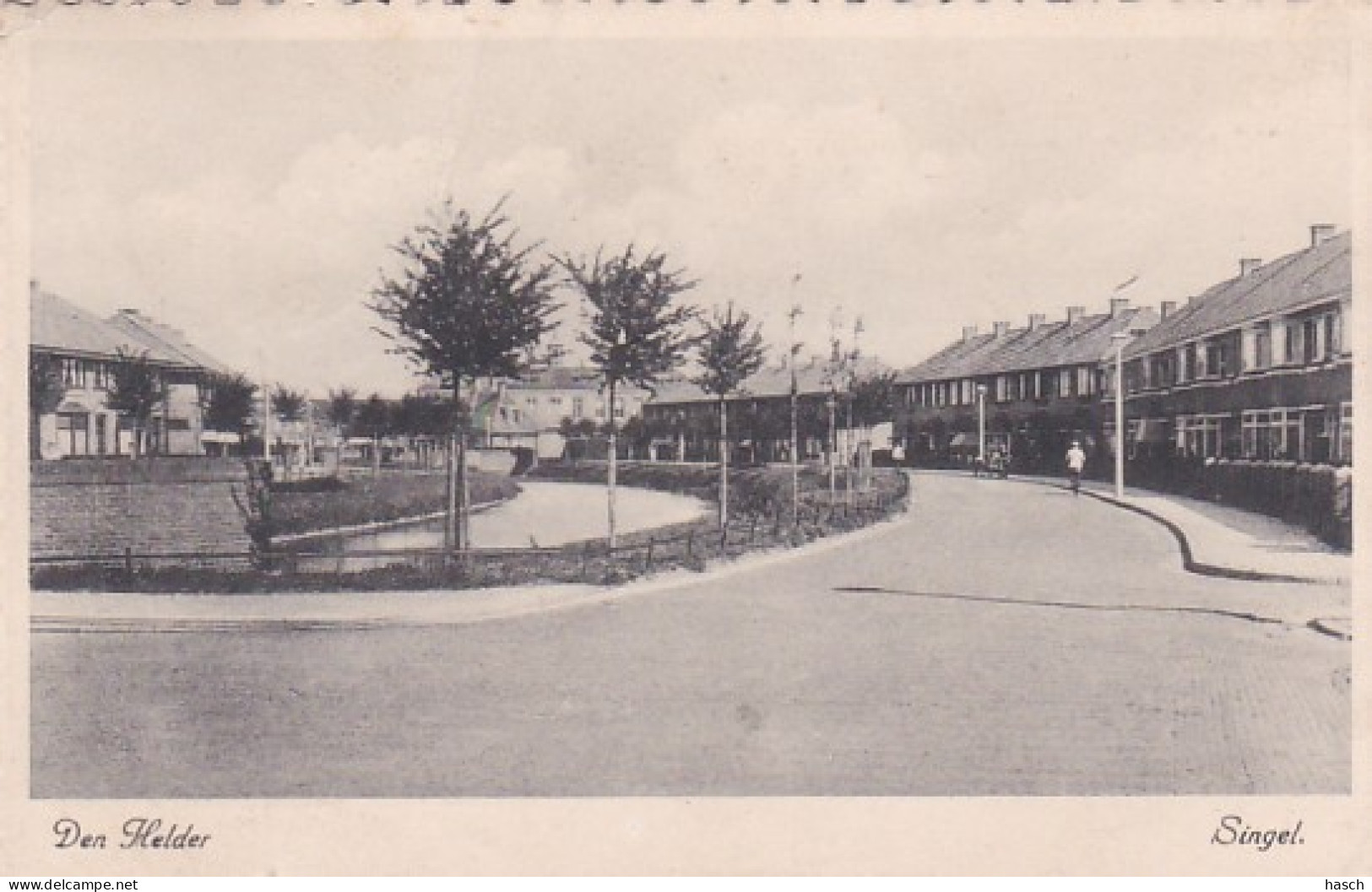 483764Den Helder, Singel. 1943.(linksboven Een Vouw) - Den Helder