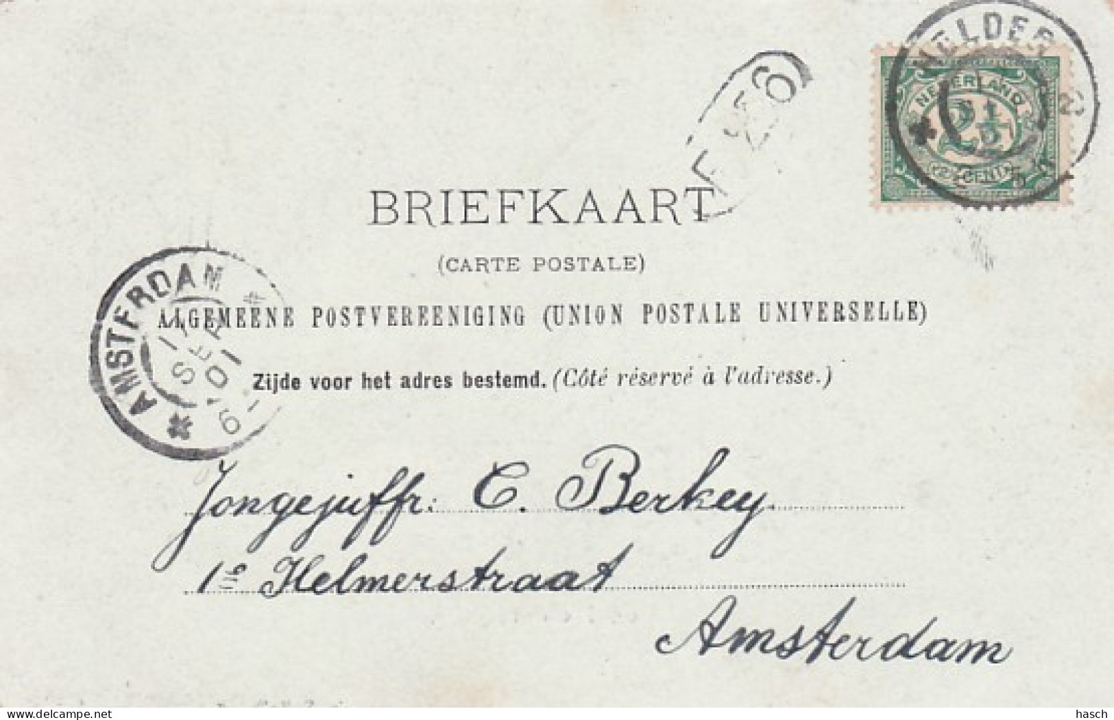 483776Den Helder, Dijkje. (poststempel 1901)(minuscule Vouwen In De Hoeken) - Den Helder