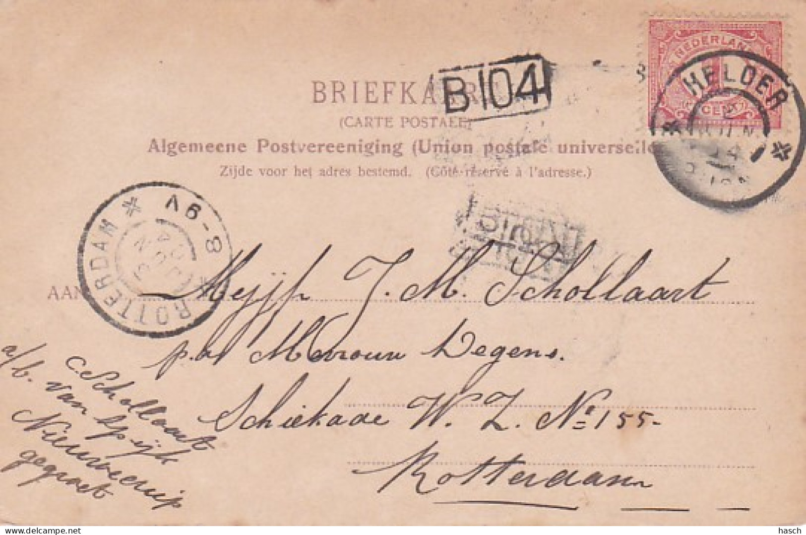 483784Den Helder, Hr. Ms. ,,Noordbrabant’’(poststempel HELDER 1904) - Den Helder