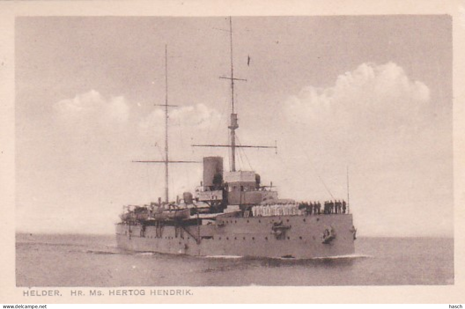 483789Den Helder, Hr. Ms. Hertog Hendrik. 1934.  - Den Helder