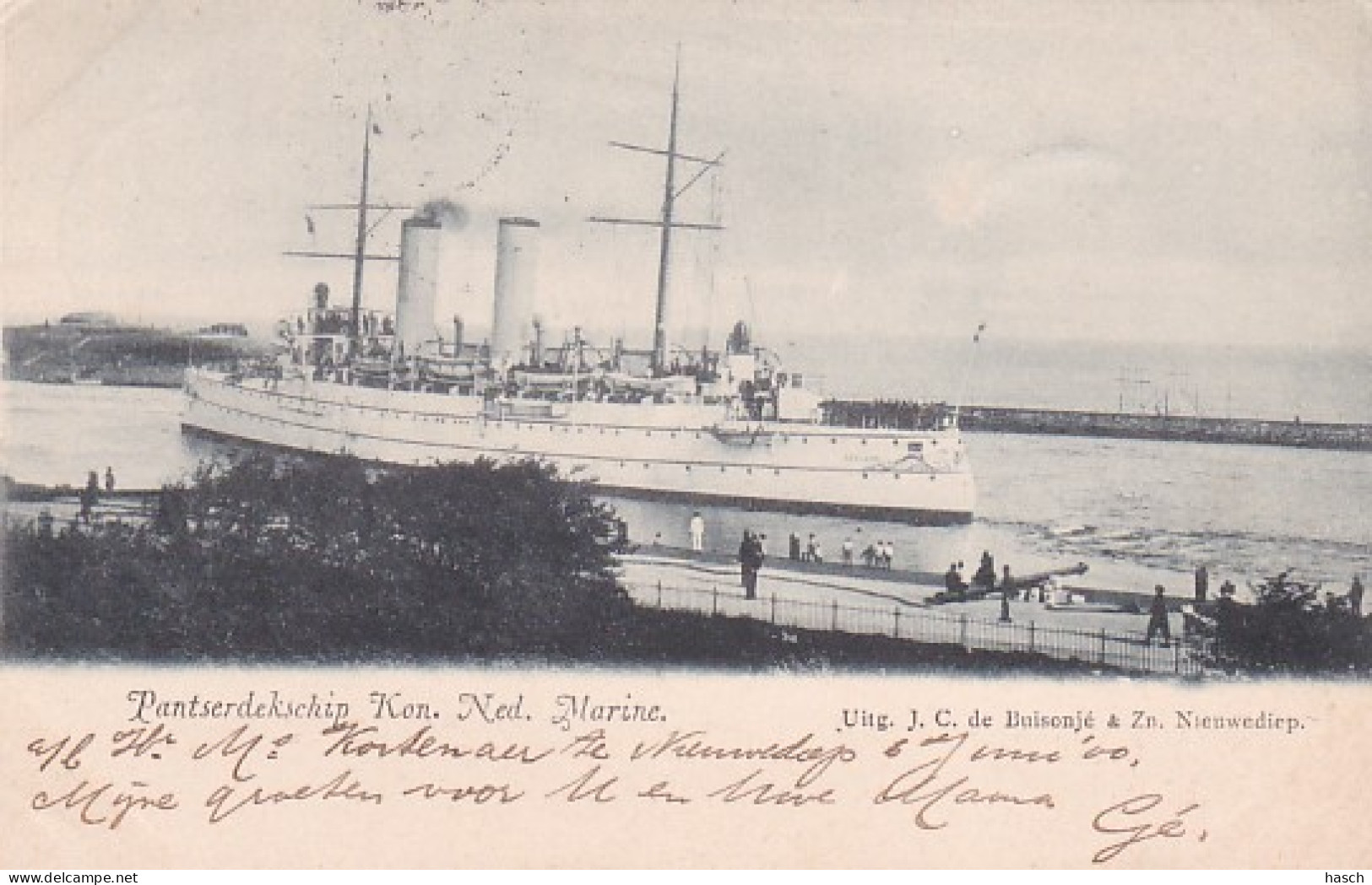 4837106Den Helder,  Pantserdekschip Kon. Ned. Marine. - Den Helder