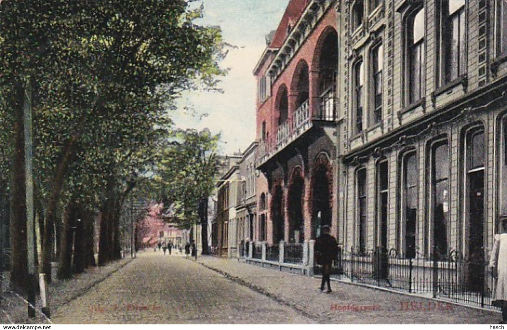 4837137Den Helder, Hoofdgracht. 1907. (linksonder Een Vouw) - Den Helder