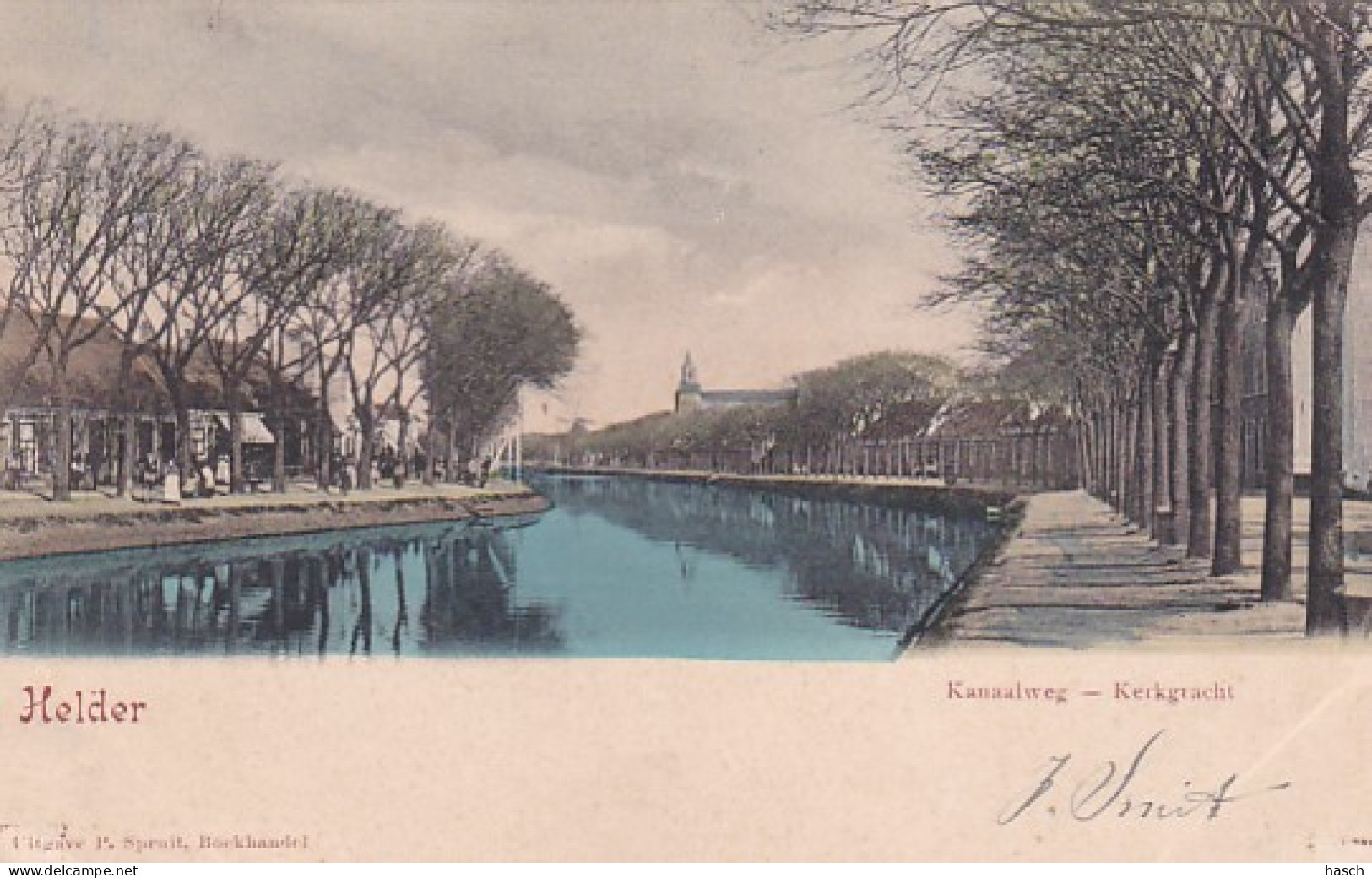 4837144Den Helder, Kerkgracht Kanaalweg. 1902. (kaart Uit Album) - Den Helder