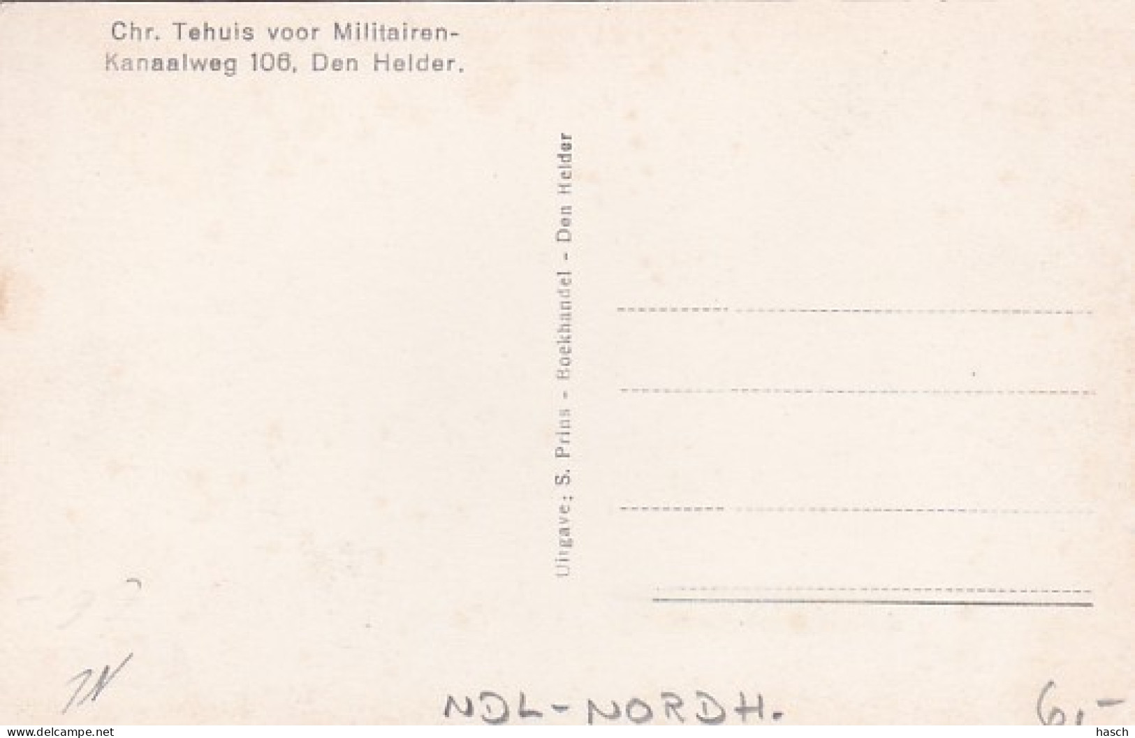 4837149Den Helder,  Chr. Tehuis Voor Militairen – Kanaalweg 106. - Den Helder