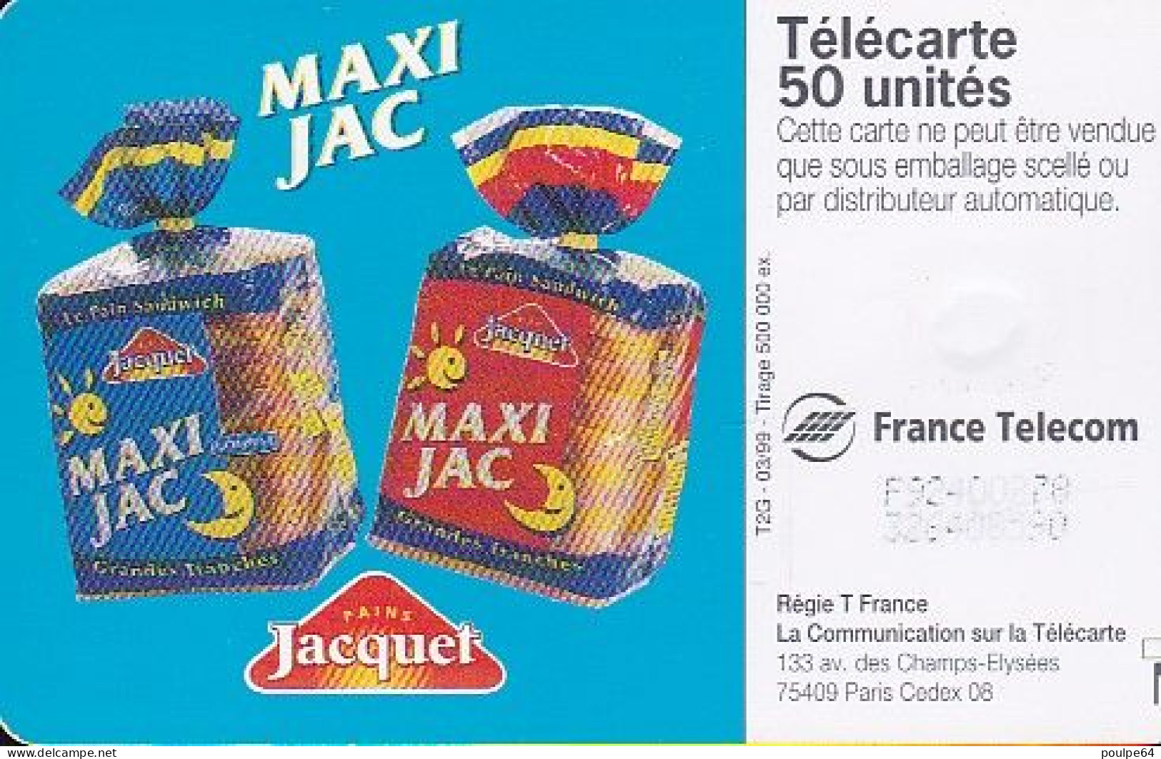 F958  03/1999 - MAXI JAC " Bleu " - 50 LG1 - 1999