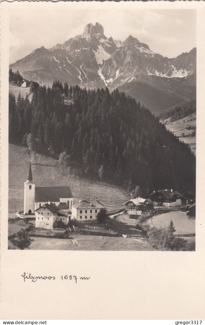D8919) FILZMOOS - 1057m - Schöllhorn - FOTO AK - Alt !! Kirche Häuser 1935 - Filzmoos
