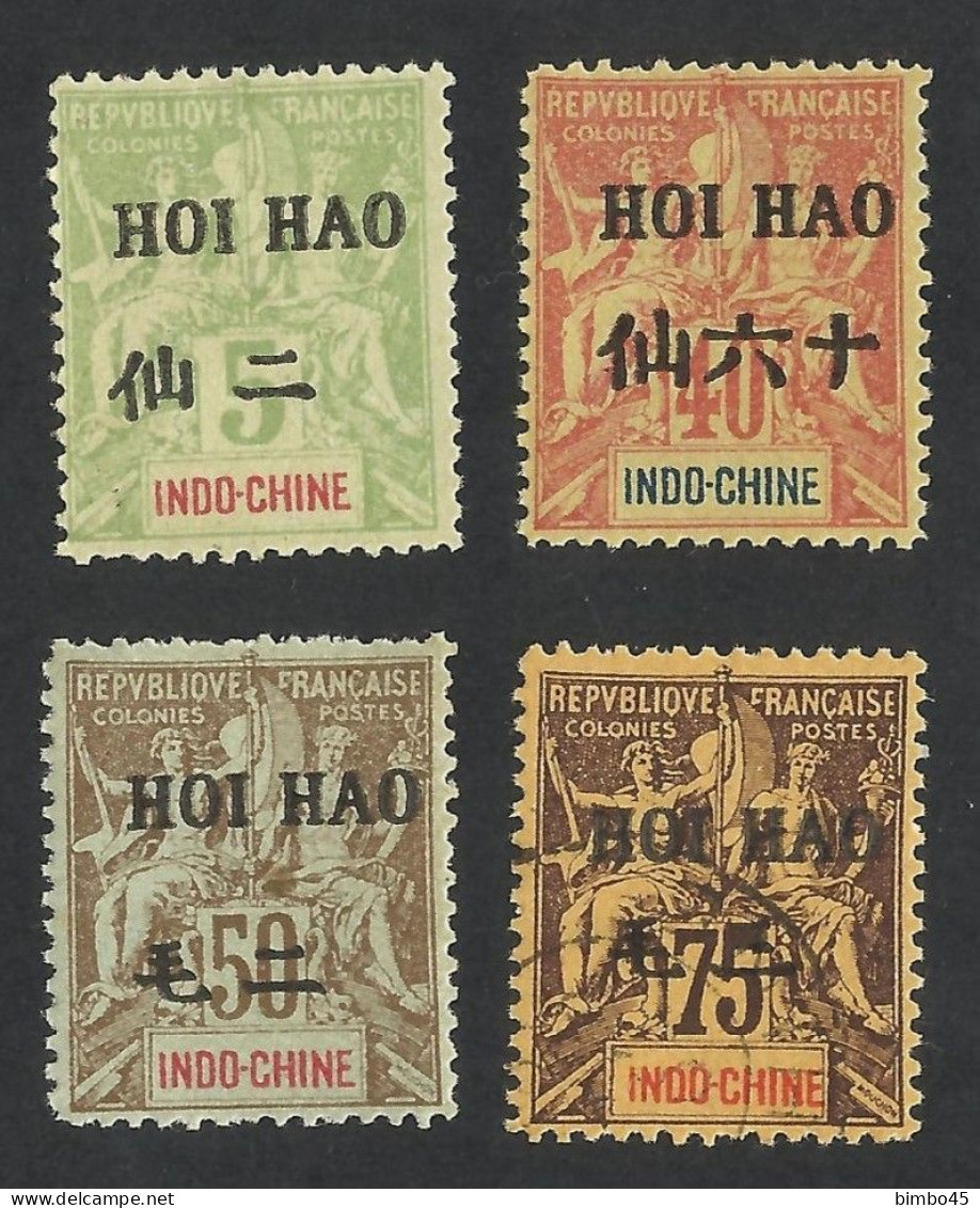 INDO-CHINE / FRENCH POST OFFICE IN HOIHAO / OVERPRINT ,,HOI HAO'' --1902 -1903 MNH - Forgery , Faux Fournier - Ongebruikt