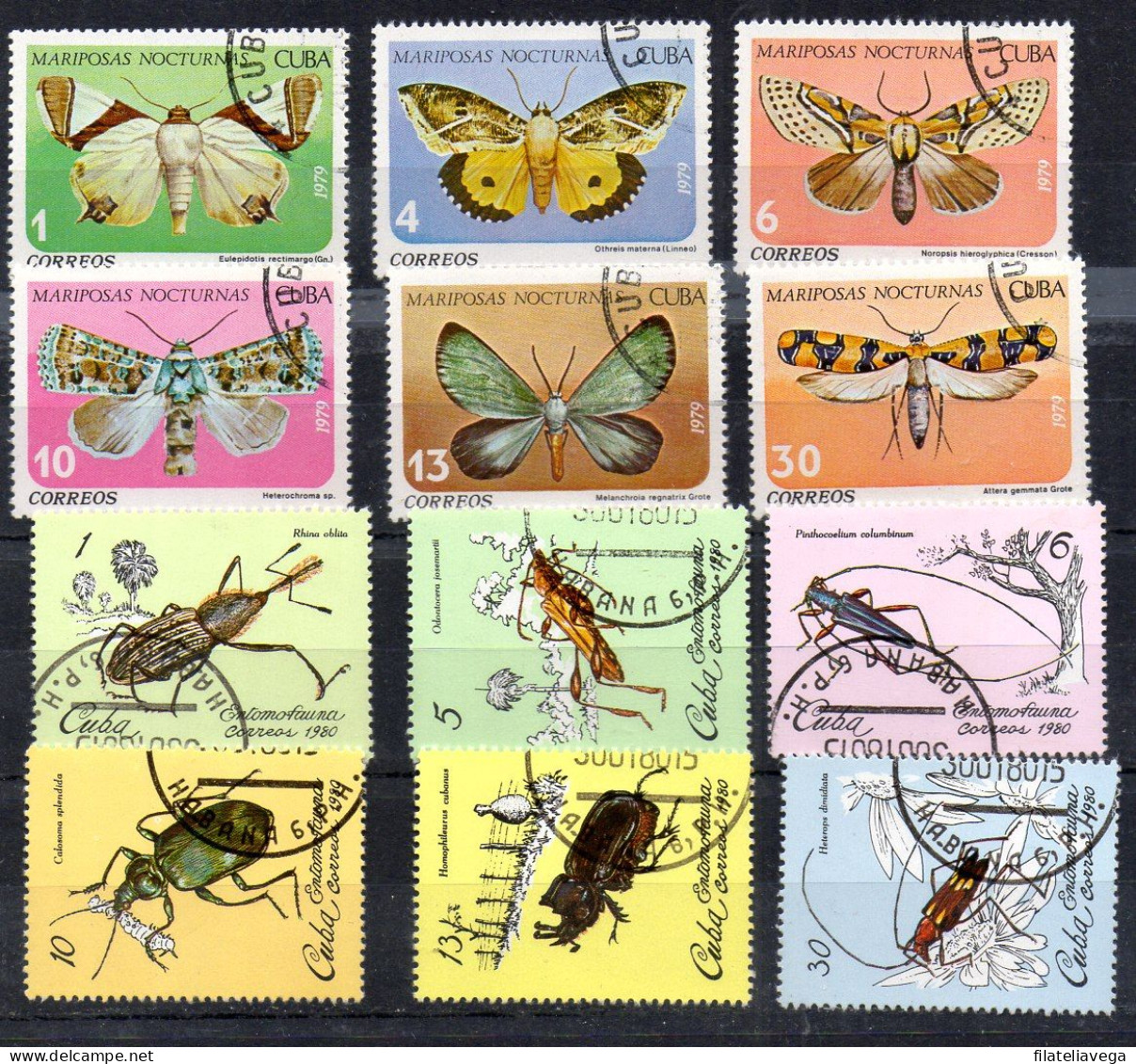 Cuba Series Nº Yvert 2121/26 + 2164/69 O - Used Stamps