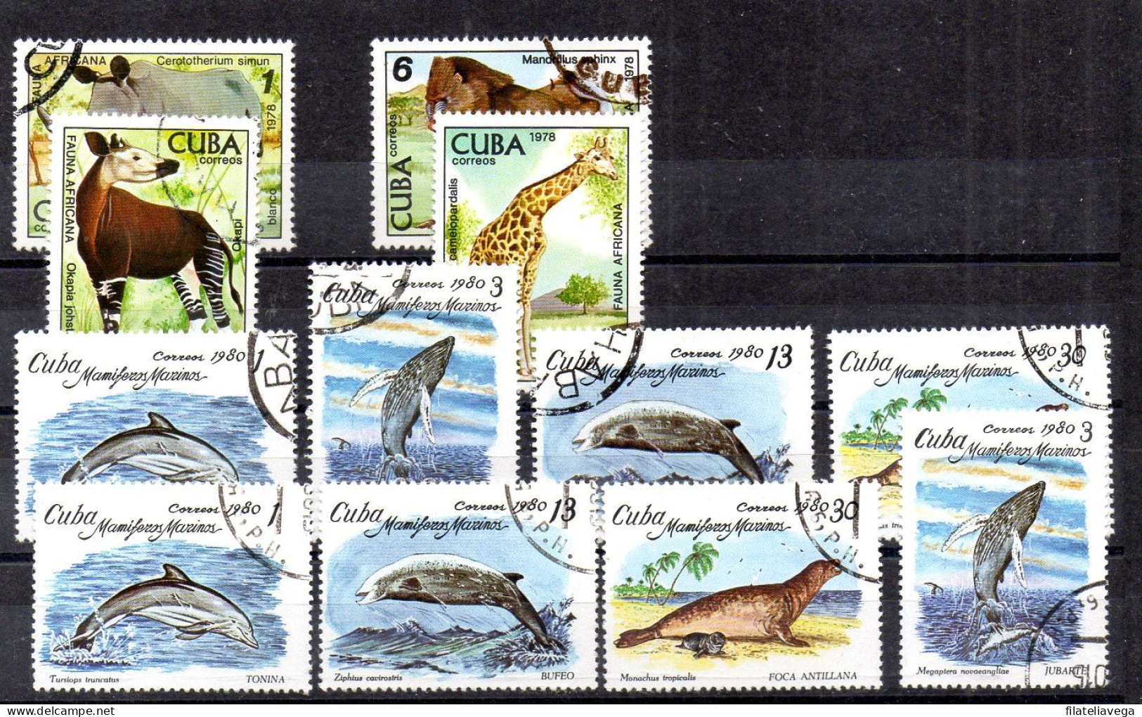 Cuba Series Nº Yvert 2081/84 + 2197/00 O - Usati