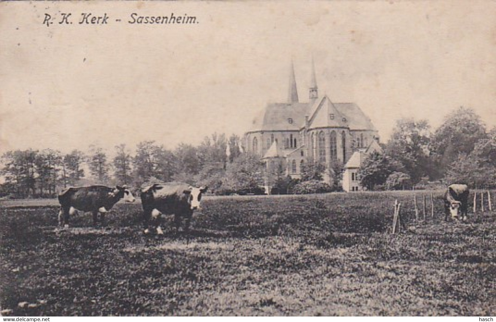 484281Sassenheim, R. K. Kerk. (zie Hoeken) - Sassenheim