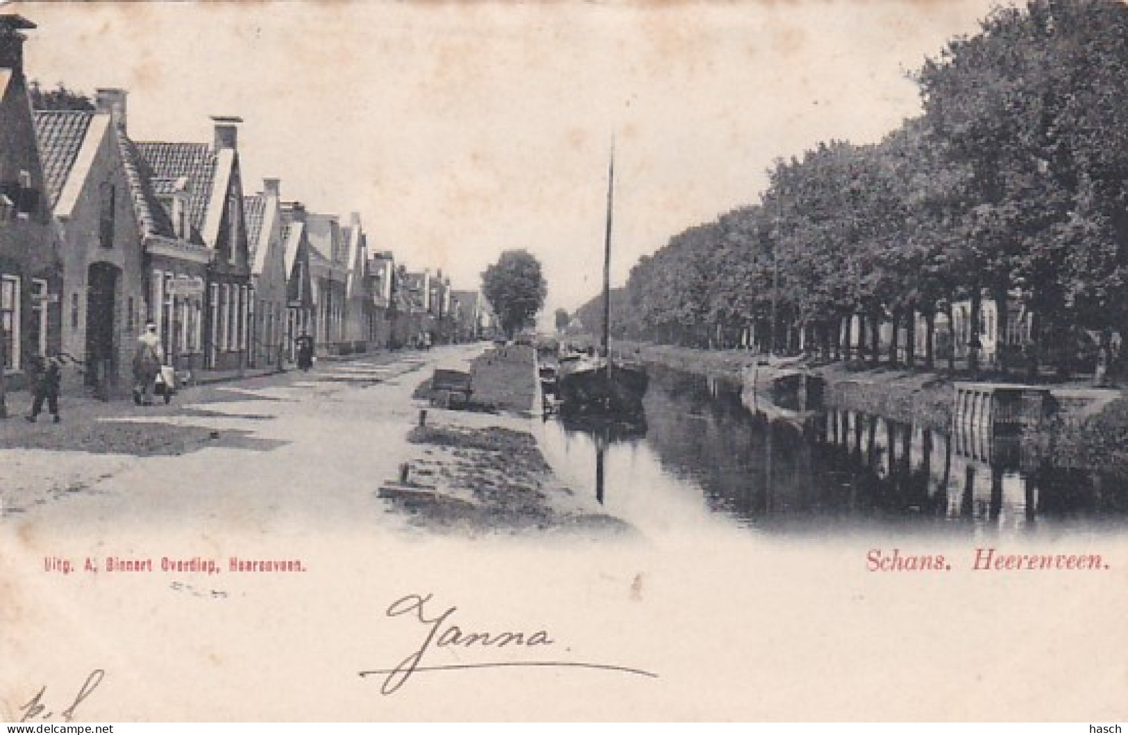 4842147Heerenveen, Schans. (poststempel 1901)(zie Hoeken En Randen) - Heerenveen