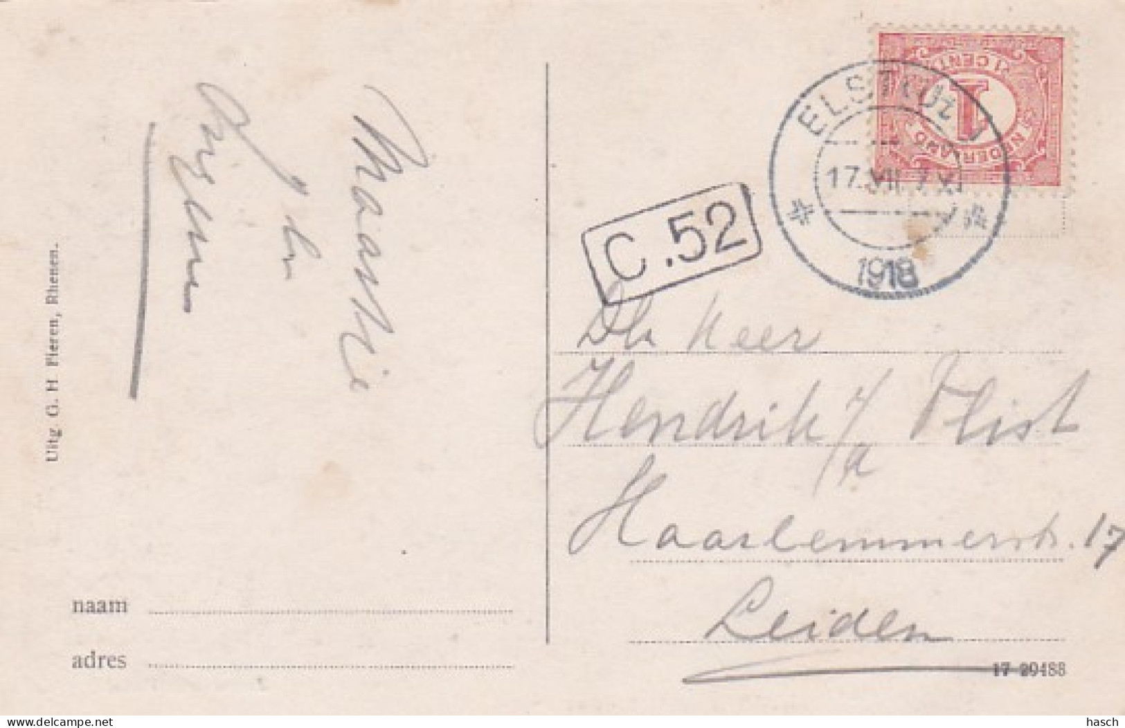 4842165Grebbe, Zwitsersche Vallei. 1918. (minuscule Vouwen In De Hoeken) - Rhenen