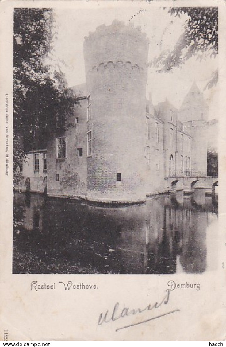 4842179Domburg, Kasteel Westhove. 1902. (diverse Vouwen) - Domburg