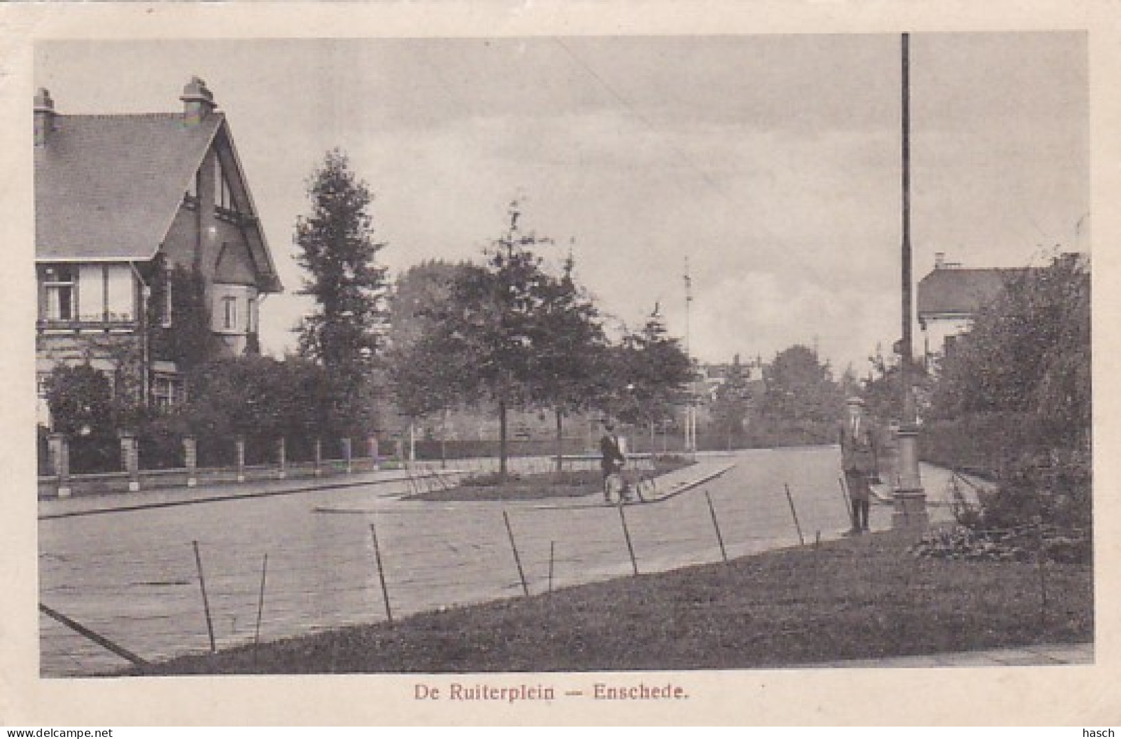 4842290Enschede, De Ruiterplein. 1920. (zie Hoeken) - Enschede